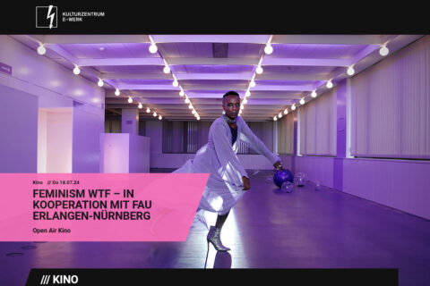 Mensch tanzend - ein Ausschnitt aus dem FIlm Feminism What the Fuck der am 18. Juli 2024 im E-Werk in Erlangen zu sehen ist - eine Kooperation mit der FAU