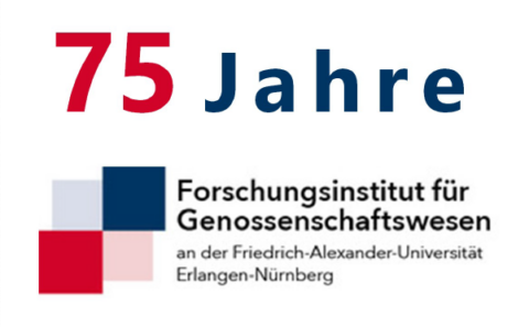 Logo für 75 Jahre Forschungsinstitut für Genossenschaftswesen