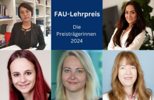 Collage Preisträgerinnen FAU-Lehrpreis 2024