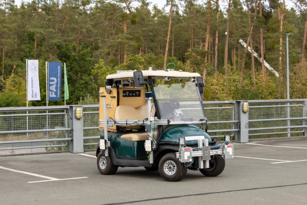 Autonomes Golfcart, Demonstrator auf der Consumenta