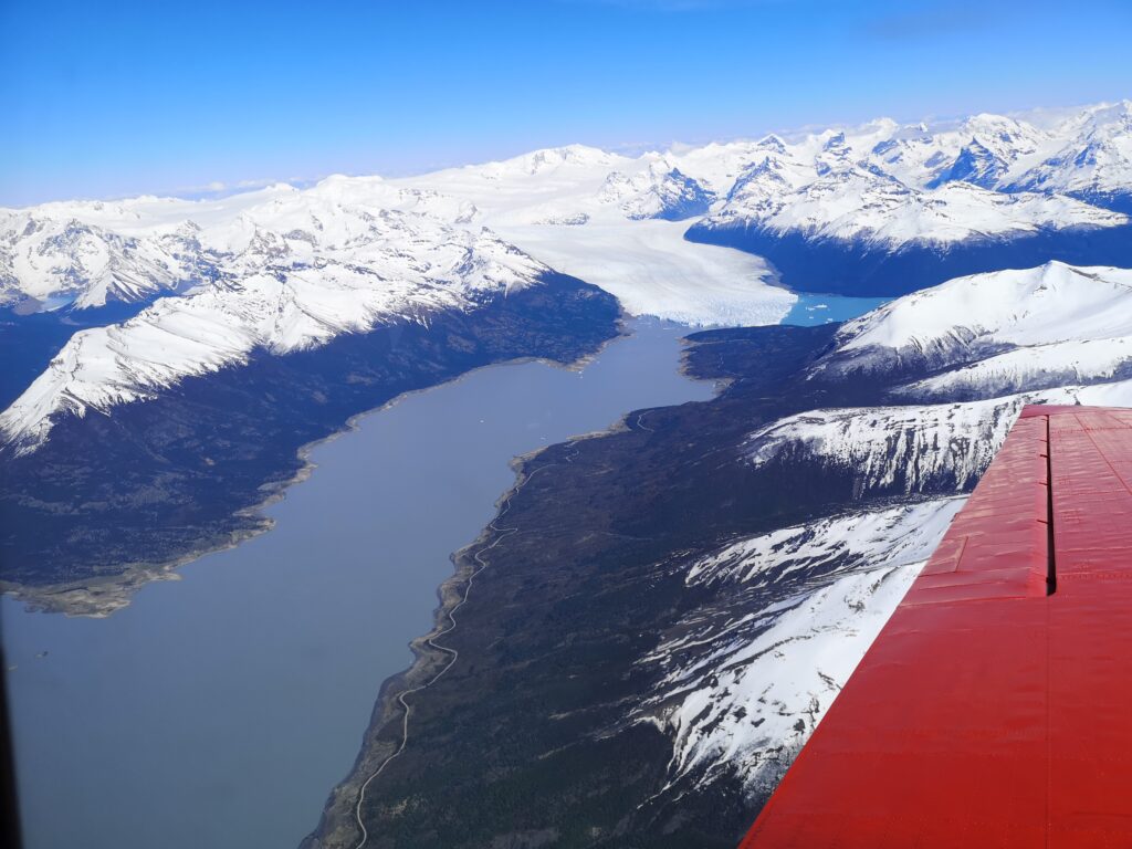 Blick auf den Glaciar Perito Moreno, Patagonien.